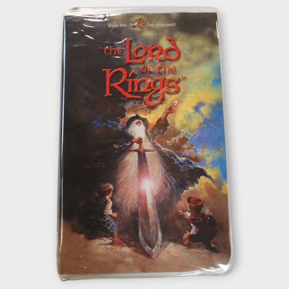 Vintage The Lord of the Rings Animated Cartoon Movie (VHS, 2001, Clamshell) - Picture 1 of 9